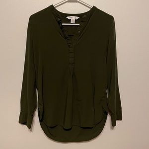 Old Navy Dark Green “The Tunic Shirt” Size XS